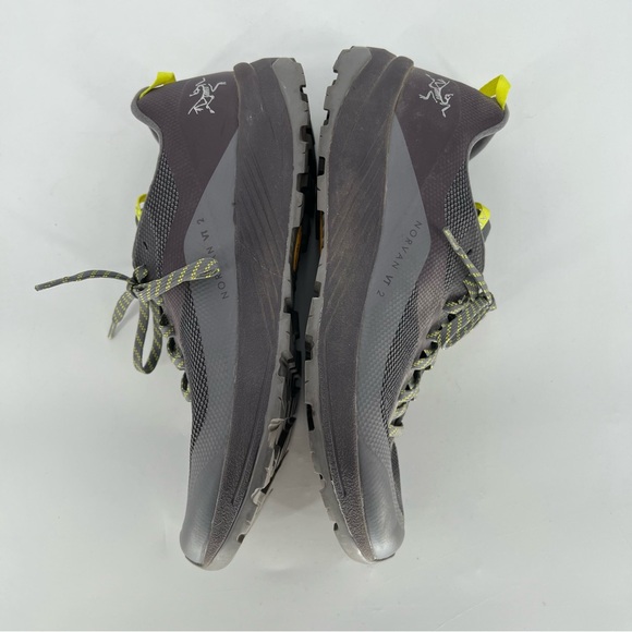 Arc'teryx Norvan VT 2 Technical Trail‎ Running Shoes Grey Neon Women's Size 9 - Picture 7 of 11